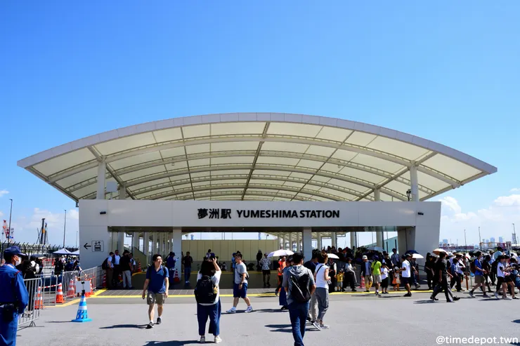 新開設的夢洲站是往來萬博會場的主要地鐵站