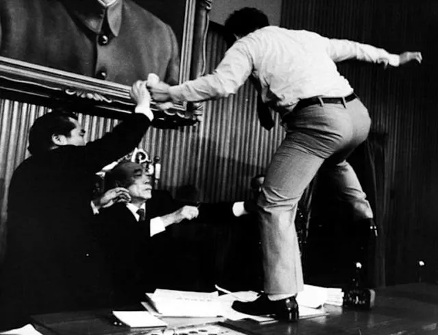 當年民進黨朱高正開啟國會打架的先例