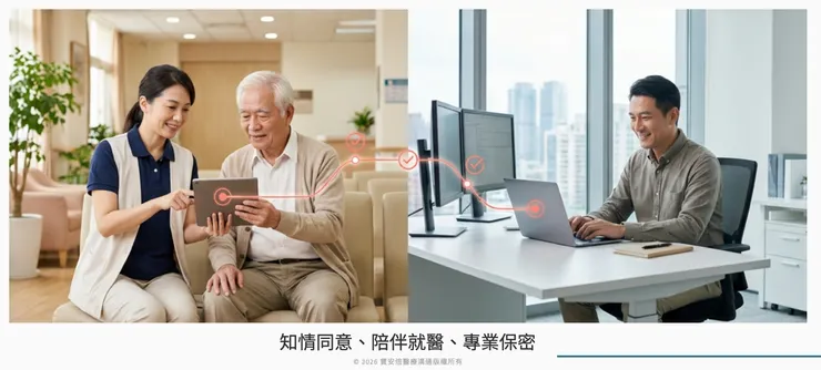 寶安倍致力於促進與縮短醫病與家庭的資訊落差