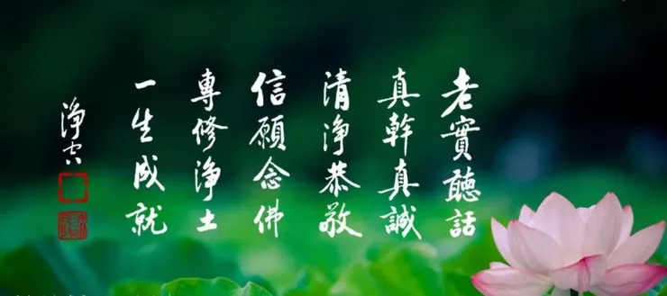 一向專念 阿彌陀佛 求生淨土