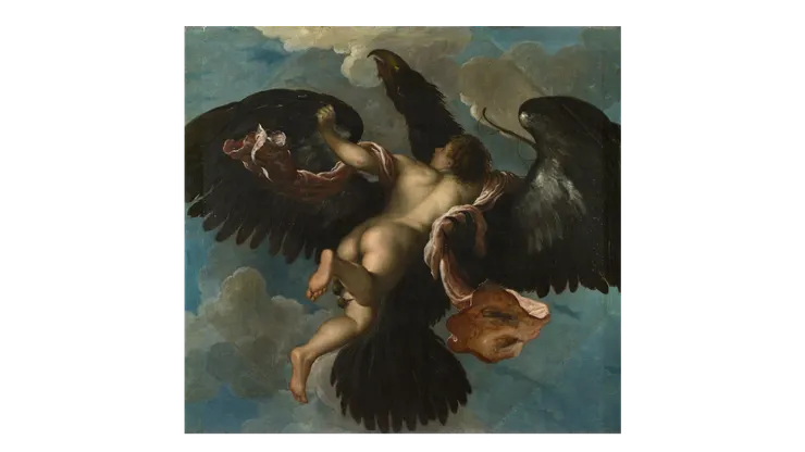 《被強擄的加尼米德》達米亞諾．馬扎（下載自英國國家藝廊網站）