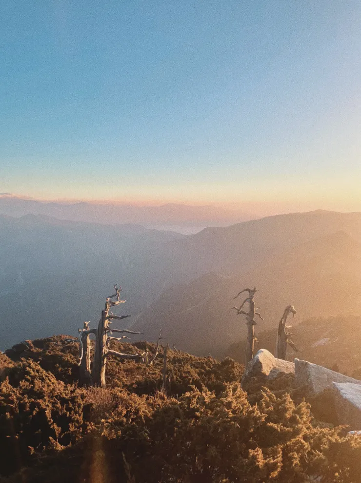 向陽山日出美景