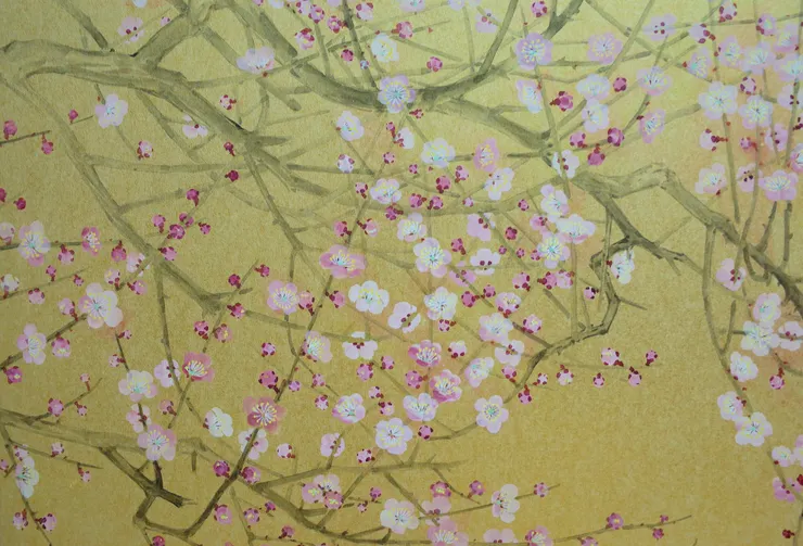 〈日喧〉局部－梅花
