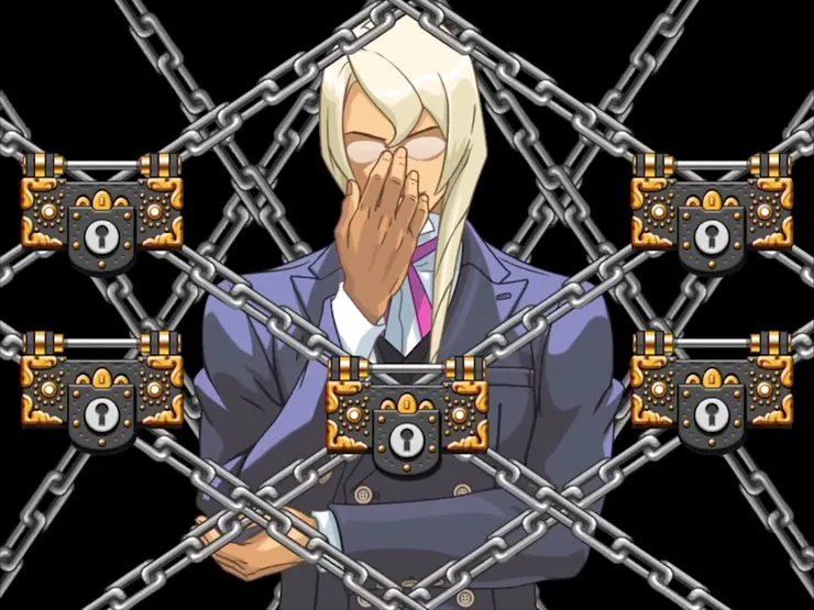 ↑牙琉霧人五道黑色心靈枷鎖