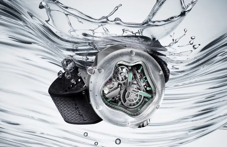 HUBLOT MP-17 Arsham Splash藍寶石鈦金十日動力儲存腕錶