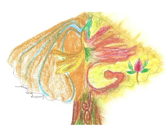 生命樹/蠟筆畫/Mingling 手繪