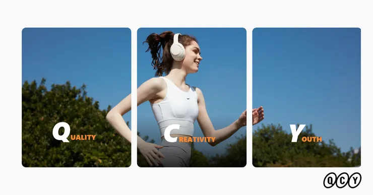 QCY 台灣官網頁面示意，提供新品資訊、產品目錄與韌體更新支援