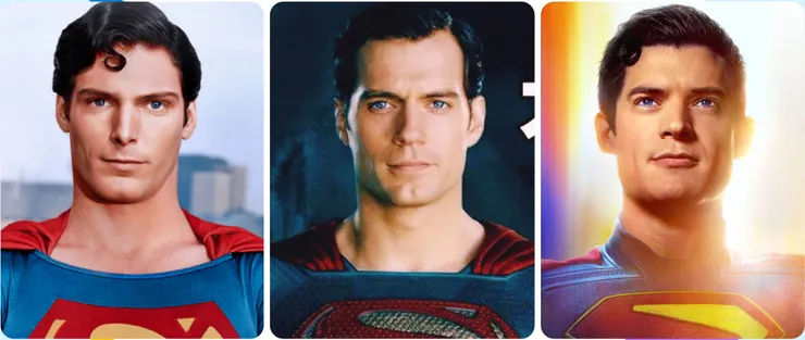 左起：克里斯多福，亨利，大衛。三代超人是不是很像呢？