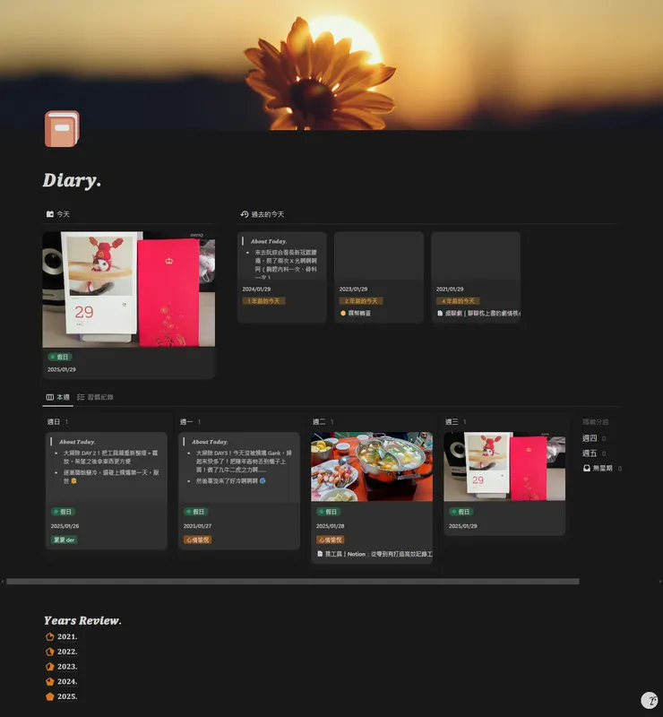 日記頁