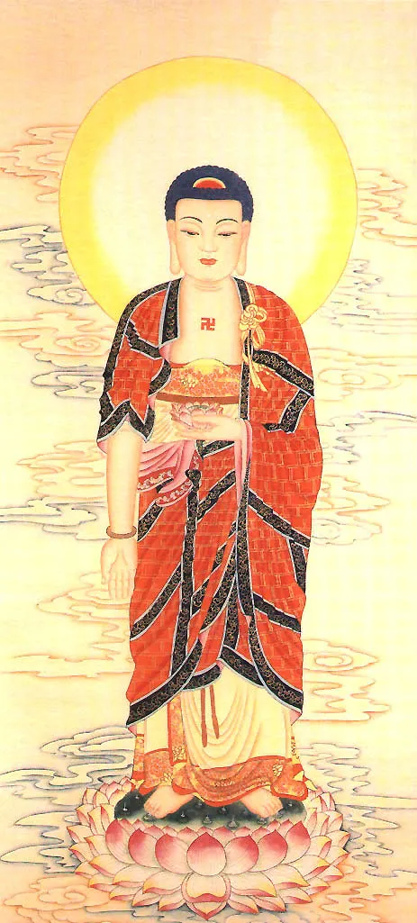 專心持念「阿彌陀佛」萬德洪名，期生淨土