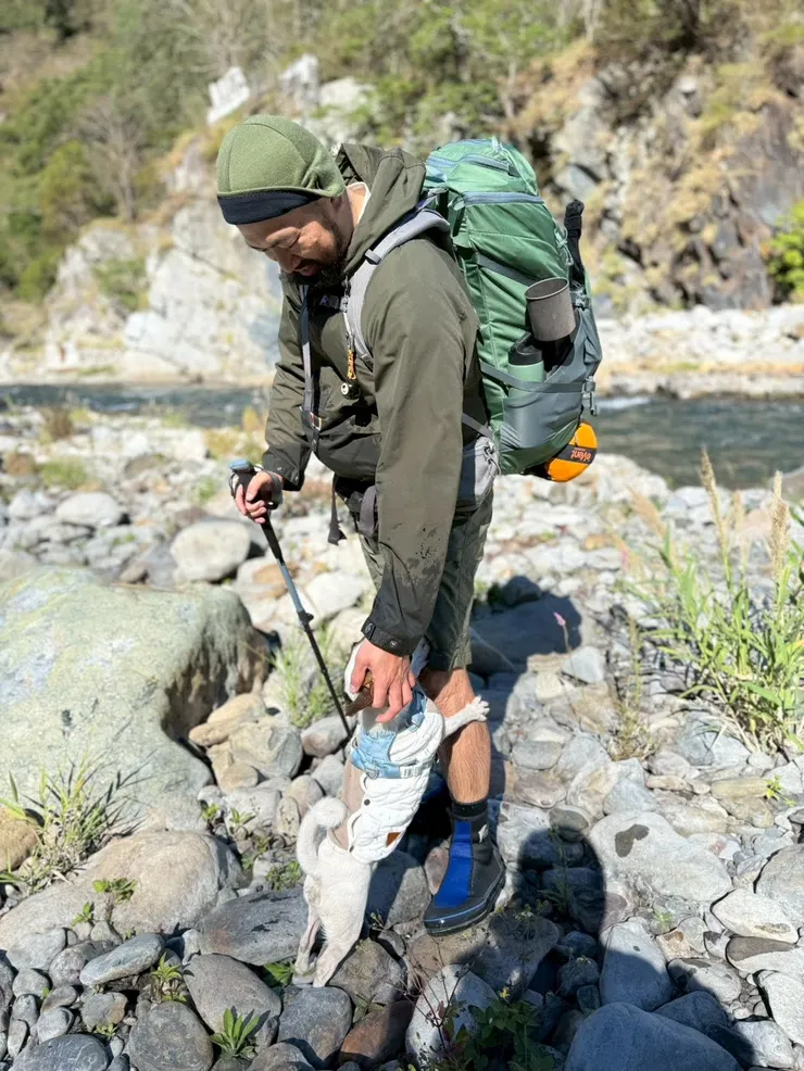 在馬陵溫泉遇見的可愛狗狗~