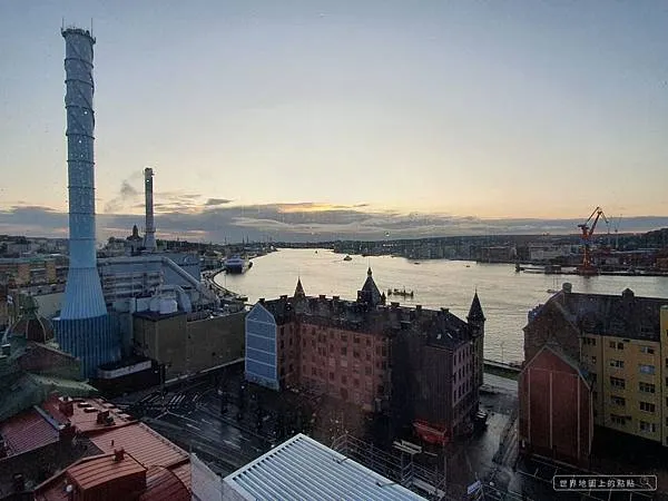 從景觀餐廳 Riverton Skybar & Restaurant 拍攝之哥德堡風光