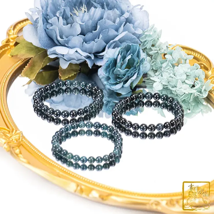 藍碧璽手珠 7mm 旺財護身