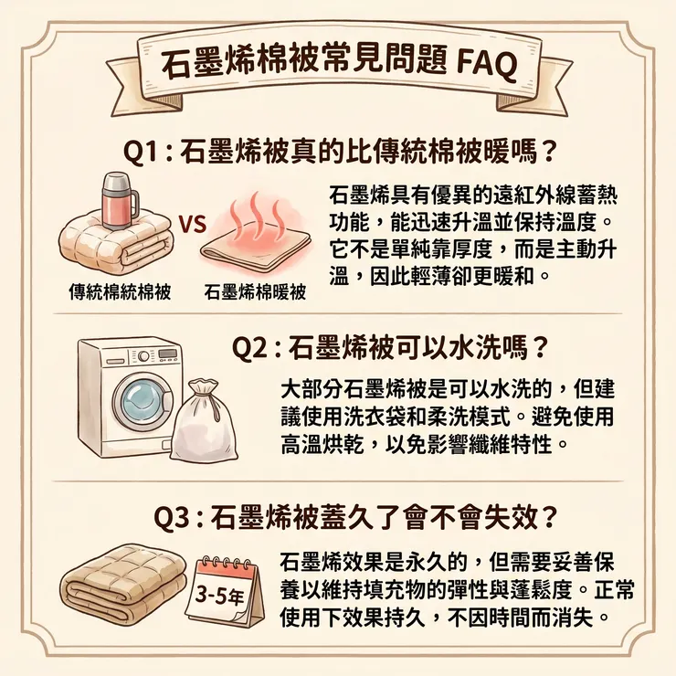 石墨烯棉被常見問題FAQ