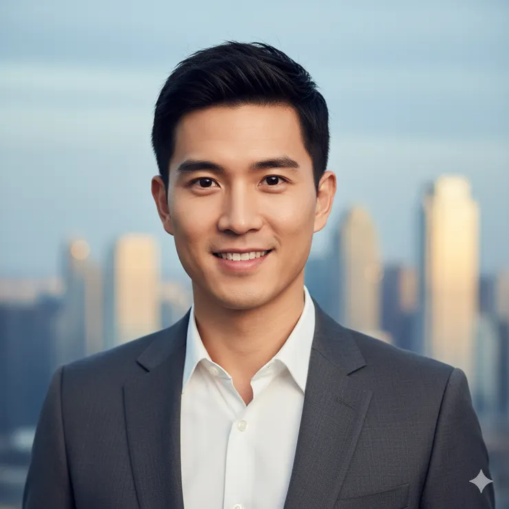 這是AI生成出來的男性照片,我們用他當範本