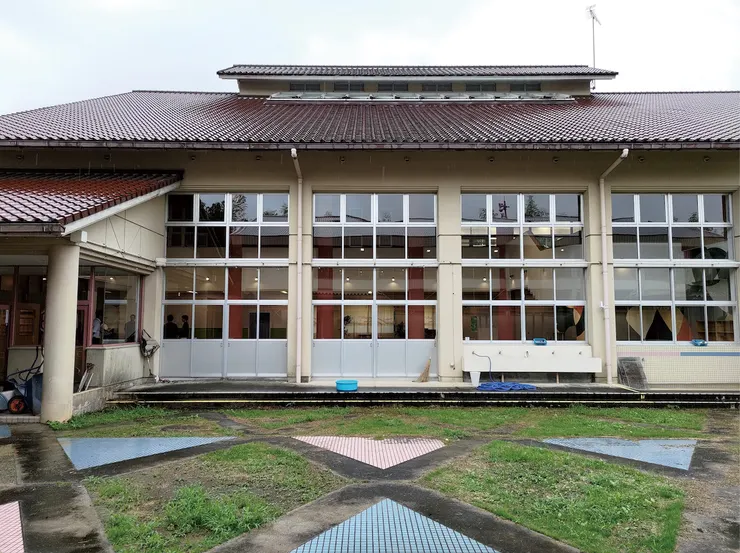 ▲由廢校轉型改建的山鹿基地（Yamaga Base）。