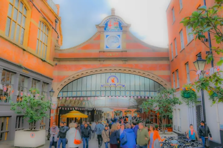 溫莎小鎮上的市集一景