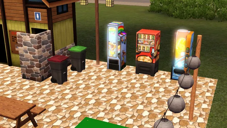 自動售賣機以光指引我路。