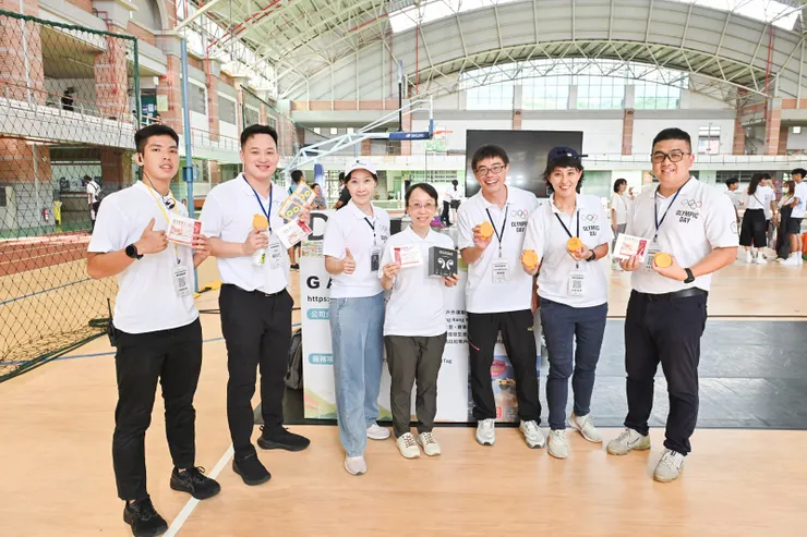 ▲運動創新團隊灼見與體育專項學生進行進行展攤互動。（圖／ASPN運動創新加速器提供）