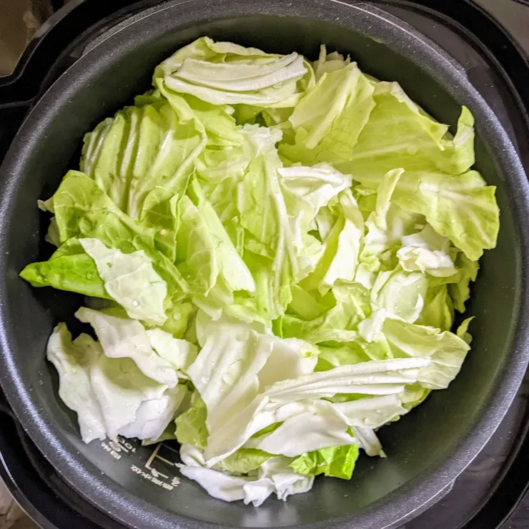 看起來超滿,但高麗菜熟了體積會變小喔