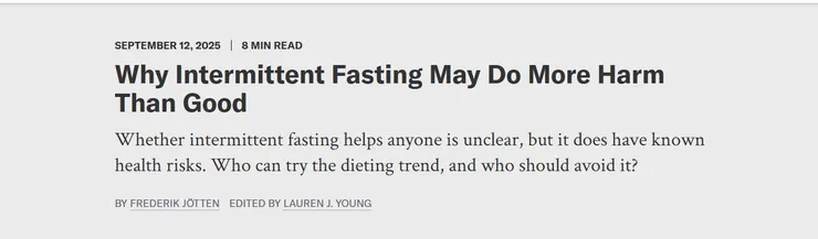 圖片及英文原文出處：https://www.scientificamerican.com/article/is-intermittent-fasting-helpful-or-harmful/
