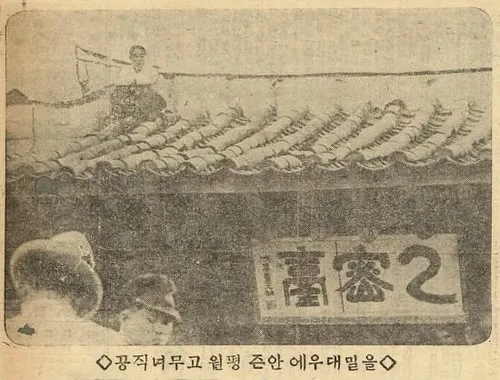 圖三：1931年乙密臺上的「滯空女」 圖片來源：網際網路