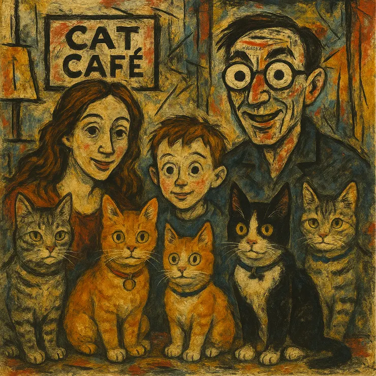 達達主義風格反藝術、反理性，透過荒誕、拼貼與顛覆性構圖挑戰傳統審美與社會秩序。 畫面常見不協調比例、突兀符號與幽默荒謬元素，呈現戲謔與反諷的視覺語言。 其核心精神是自由、反抗與混亂，將混沌與創造力視為藝術的真正本質。