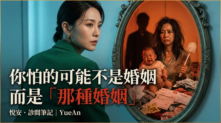 你怕的不是結婚,是鏡子裡的那個你。