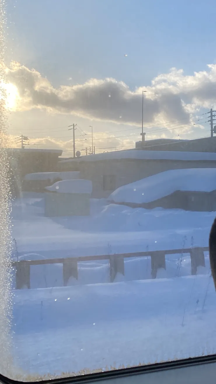前往札幌的JR窗景，窗景，猶如人生的變換。