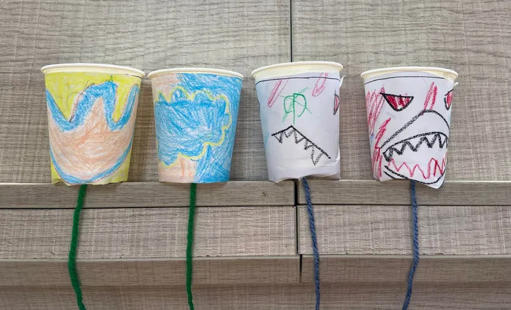 圖書館小朋友的作品。