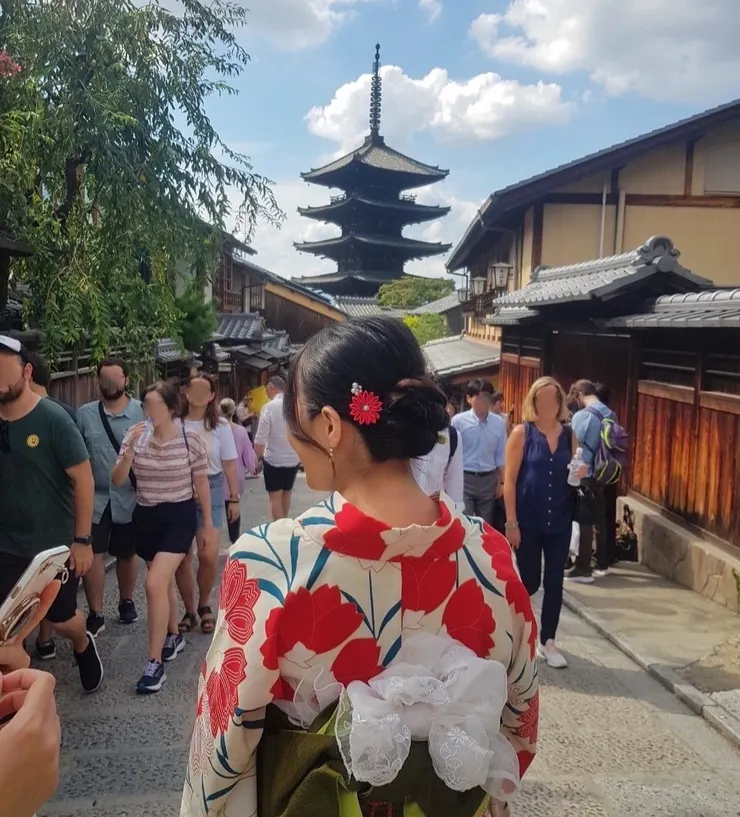 京都街道x法觀寺x浴衣