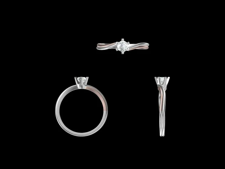 客製化雙色GIA求婚鑽戒