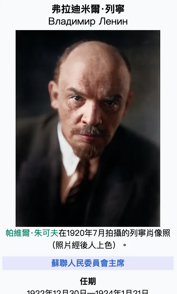 列寧的頭像