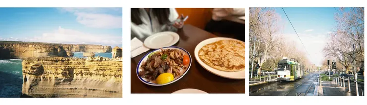 大洋路、希臘菜、墨爾本電車。