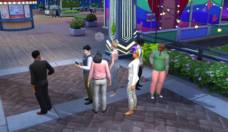 然後被一些同學拉來夜晚的遊樂園 XD~