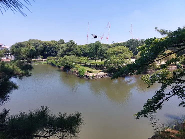 從二之丸拍的河，蠻漂亮的