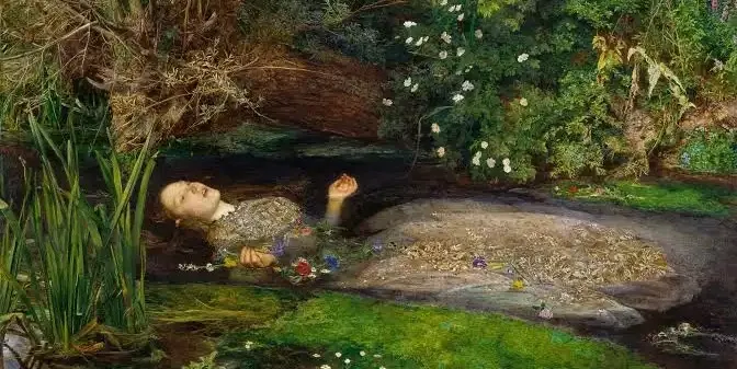 〈奧菲莉亞〉由 John Everett Millais 繪