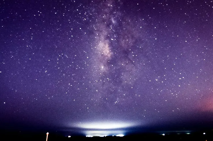 2022年夏天,從澎湖山水沙灘遙望望安
