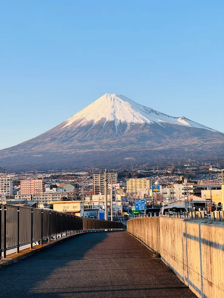 左側橋上的景色