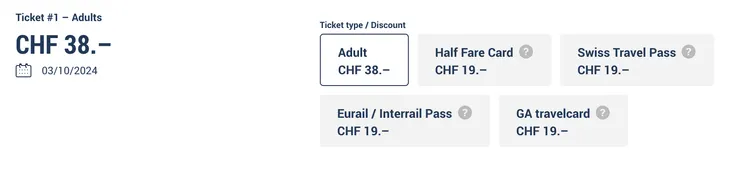 Harder Kulm票價(2024年),圖片擷取自官網