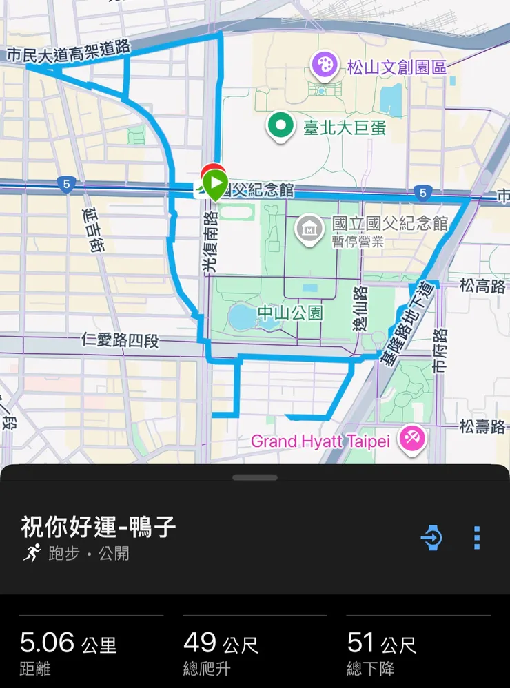 好運鴨路線簡圖
