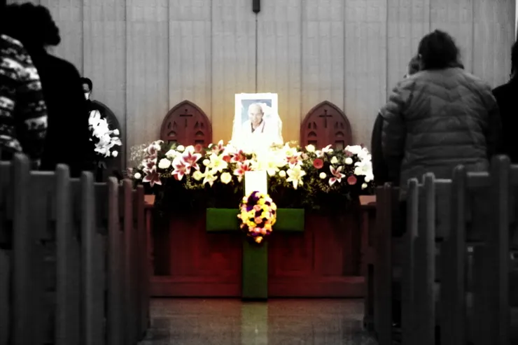 喪禮，拍攝於2020