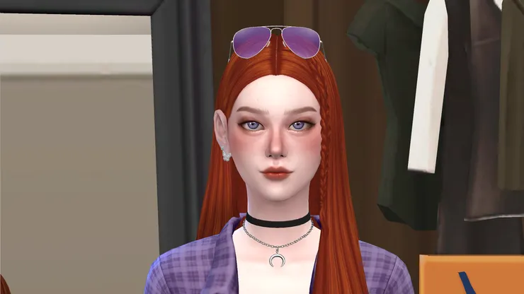 是美麗的紫色眼睛