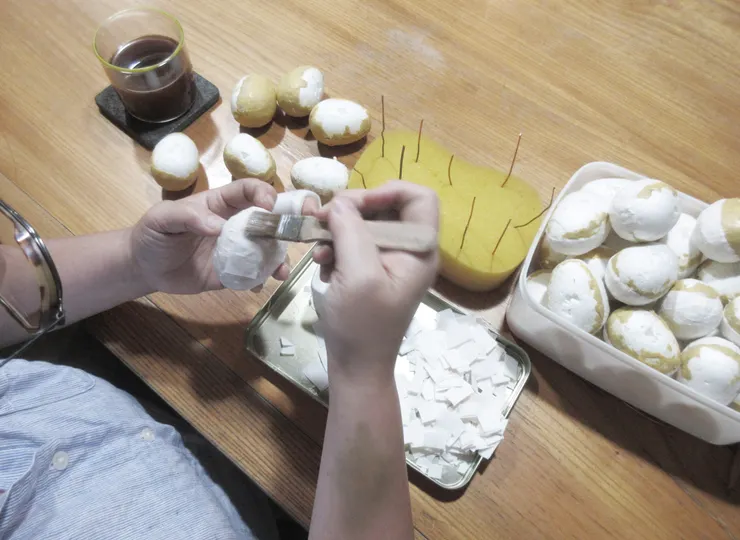 王安琪創作過程 攝影：沈菲比