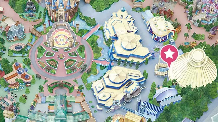 太空山設施位置，圖片來源：官方網站