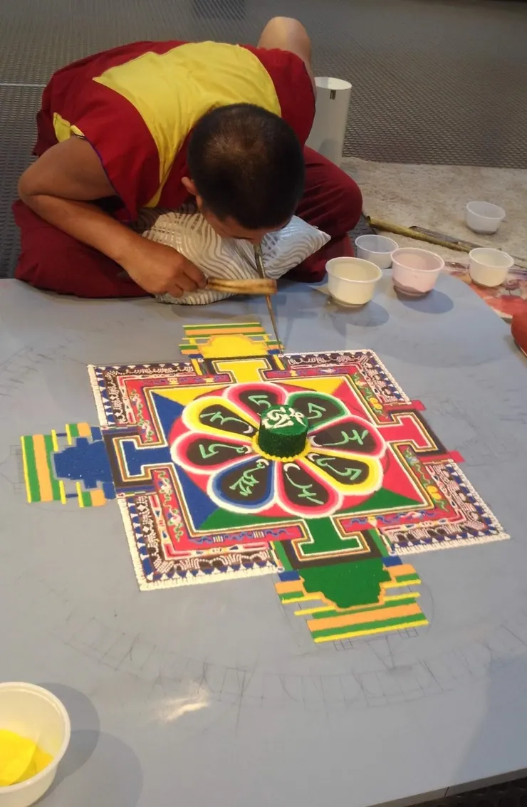 2014年新竹縣國際花鼓藝術節 壇城砂畫創作