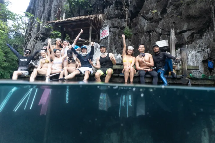 準備下水啦!好可愛的大家