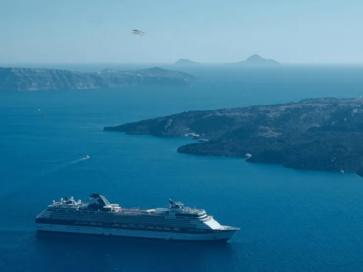 聖托里尼|伊亞(Oia)到費拉(Fira)徒步路線海景