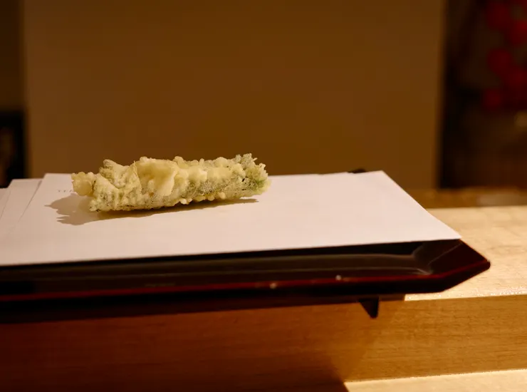 天七的炸山藥大葉捲