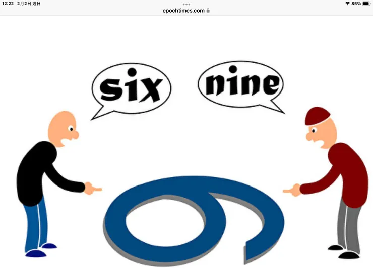 圖一:認知解讀的差異https://www.epochtimes.com/b5/19/8/16/n11457246.htm